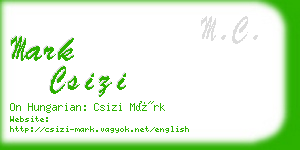 mark csizi business card